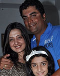 Amy and Farzad Bilimoria with Daughter