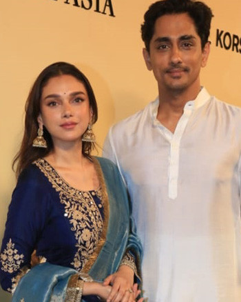 Aditi Rao Hydari and Siddharth