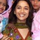 Madhuri Dixit at Society of Helpers of Mary at Andheri, Mumbia