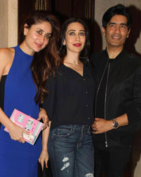 Kareena Kapoor, Karisma Kapoor and Manish Malhotra