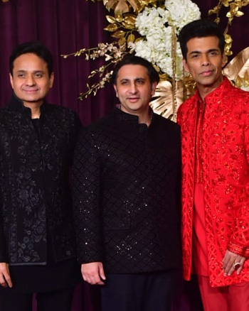 Apoorva Mehta, Adar Poonawalla, and Karan Johar