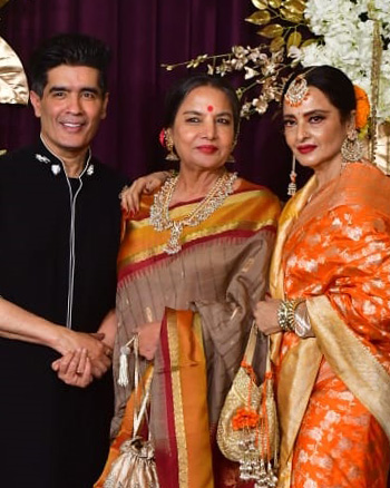 Manish Malhotra, Shabana Azmi and Rekha