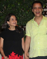 Vidhu Vinod Chopra along with his wife Anupama Chopra  and son Agni Dev