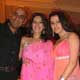 Maheka Mirpuri with husband and Kehkashen Patel