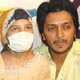 Dia Mirza and Ritesh Deshmukh with a girl from Indian Cancer Society