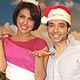 Priyanka and Uday Chopra celebrate Christmas and promote Pyar Impossible at Yash Raj Studios