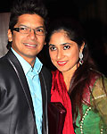 Shaan with his wife Radhika