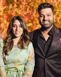 Ritika Sajdeh and Rohit Sharma