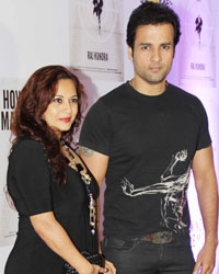 Rohit Roy along with his wife