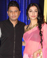 Bhushan Kumar with his wife Diya