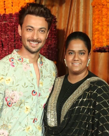 Aayush Sharma and Arpita Khan