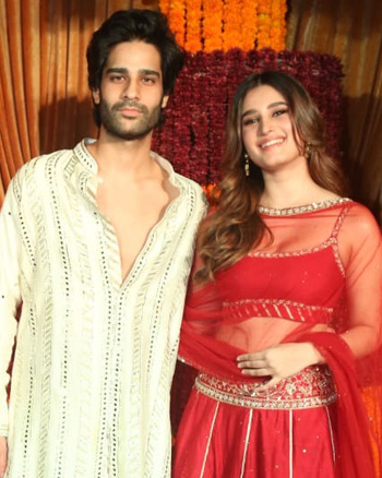 Aaman Devgan and Rasha Thadani