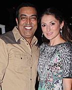 Vindu Dara Singh and Dina