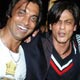 Shoiab Akhtar, Shahrukh Khan and Yasir Hameed on Chak De Yaara