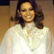 Diana Hayden at Ritu Kumar`s spring 2005-06 collection.