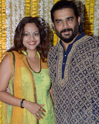 R Madhavan with his wife