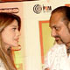 Sapna Mukherjee and Leslie Lewis during the announcement of Sahara One Sangeet Awards 2005.