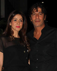 Chunky Pandey with wife