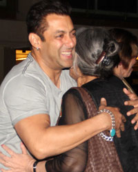 Salman Khan and his mother Salma Khan