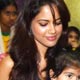 Sameera Reddy with Under priviledged kids from SMILE