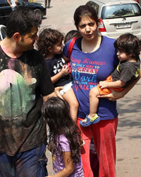 Dabboo Ratnani and Manisha Ratnani at Sanjay Gupta Holi Celebrations 2014