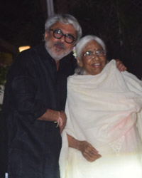 Sanjay Leele Bhansali with her mother