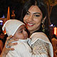 Yukta Mookhey with her son