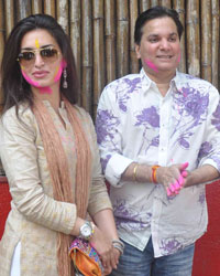 Shabana and Javed Akhtar Holi Bash 2015