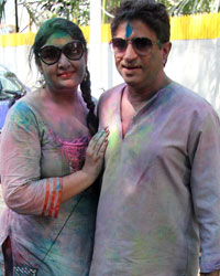 Shabana and Javed Akhtar Holi Bash