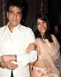 Jeetendra, Ekta Kapoor and Tushar Kapoor