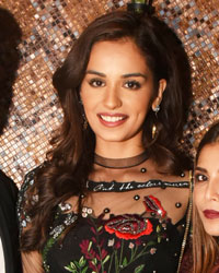 Manushi Chhillar with fashion designers Shane and Falguni Peacock