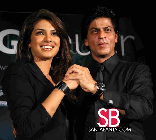 Tag Heuer brand ambassadors Priyanka Chopra and Shah Rukh Khan flag off the Formula season