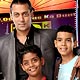 Salman Khan with Darsheel Safary, Tanmay Chheda and Azharuddin Mohammed Ismail