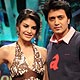 Jacqueline Fernandes and Ritesh Deshmukh on the sets of Comedy Circus 3