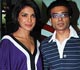 Priyanka Chopra and Uday Chopra on the sets of Star Plus Music Ka Maha Muqabla