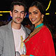 Neil Nitin Mukesh and Deepika Padukone on the sets of Chhote Ustaad