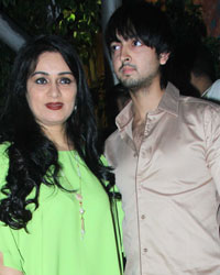 Padmini Kolhapure with her son Priyank