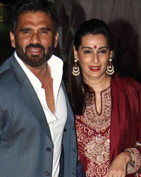 Sunil Shetty and Mana Shetty