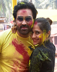 TV Celebs Celebrate Holi at Madh Island 