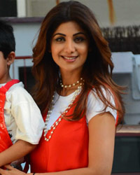 Raj Kundra, Viaan and Shilpa Shetty