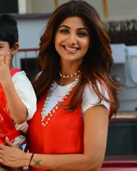 Raj Kundra, Viaan and Shilpa Shetty