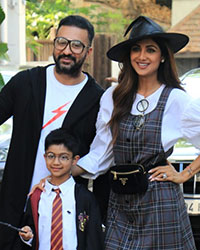 Raj Kundra, Viaan Raj Kundra and Shilpa Shetty