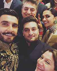 Ranveer Singh, Keshav Hingorani and Deepika Padukone