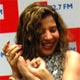 Sambhavna Seth with kids at BIG FM Studio on World Literacy Day