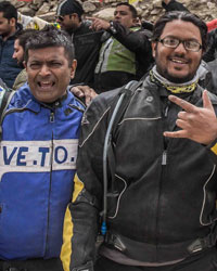 Participants at Khardung La Top