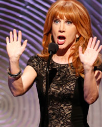 Kathy Griffin presents the outstanding drama series writing team award during the 40th annual Daytime Emmy Awards in Beverly Hills, California