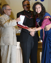 Geetanjali Thapa and Pranab Mukherjee