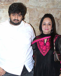 Smita Thackeray with her son Rahul Thackeray at 72 Mail Ek Pravas Screening