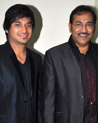 Sudesh Bhosle with his son Siddhant Bhosle