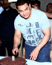 Aamir Khan at Aamir Celebrates His 50th Birthday